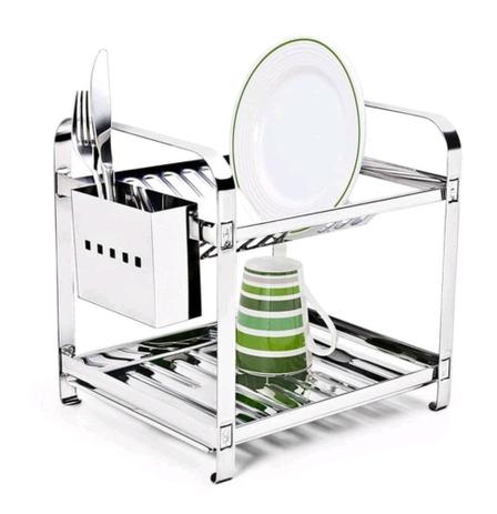 Escorredor Inox  12 Pratos  Montado com Porta Talheres De Inox - Mak-Inox é boa?