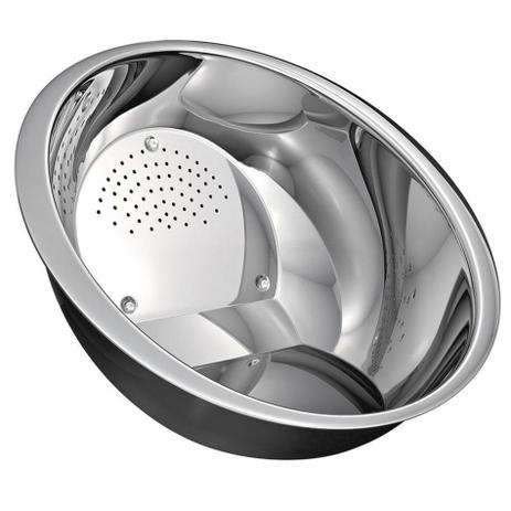 Escorredor Lavador De Arroz Macarrão Aço Inox - Hauskraft Menor preço em Escorredor Lavador De Arroz Macarrão Aço Inox - Hauskraft
