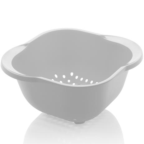 Escorredor Multiuso Pequeno Para Massa Macarrão Verduras Ou Branco Menor preço em Escorredor Multiuso Pequeno Para Massa Macarrão Verduras Ou Branco