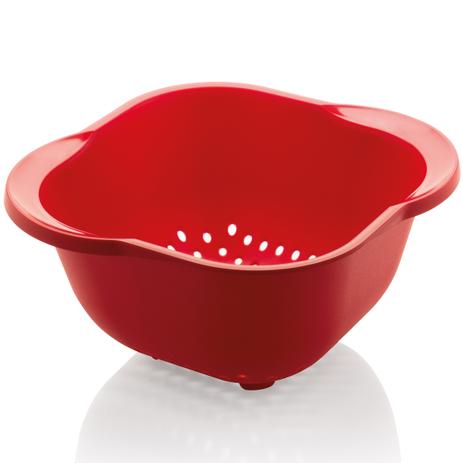 Escorredor Multiuso Pequeno Para Massa Macarrão Verduras Ou Vermelho Menor preço em Escorredor Multiuso Pequeno Para Massa Macarrão Verduras Ou Vermelho