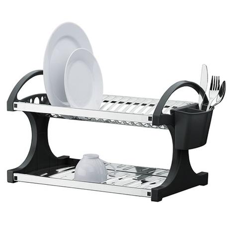 Escorredor Para 16 Pratos Preto Em Aço Inox 2104-261 Brinox é boa?