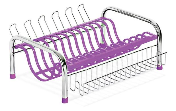Escorredor Pratos e Talheres com Porta Copos Prime Cama Lilás 343-8 - Niquelart é ruim? Escorredor Pratos e Talheres com Porta Copos Prime Cama Lilás 343-8 - Niquelart é boa?