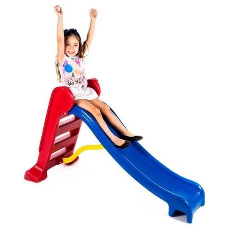 Escorregador Médio Divertido - Escada Vermelha e Rampa Azul Menor preço em Escorregador Médio Divertido - Escada Vermelha e Rampa Azul
