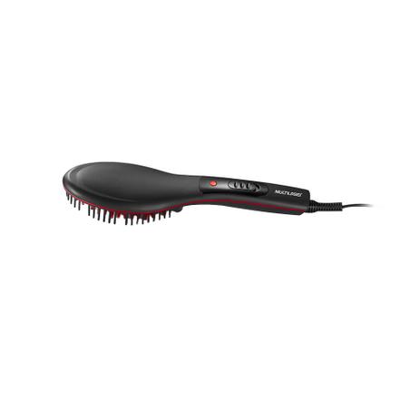 Escova Alisadora Multilaser EB018 Beauty Bivolt Preta E Vermelha Menor preço em Escova Alisadora Multilaser EB018 Beauty Bivolt Preta E Vermelha