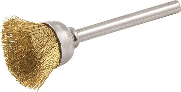 Escova circular 20mm latão com haste para microrretífica - Vonder Menor preço em Escova circular 20mm latão com haste para microrretífica - Vonder