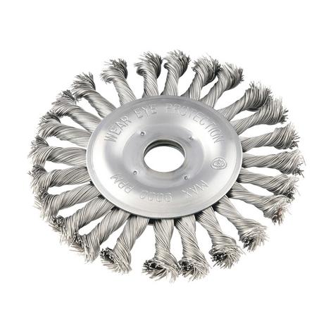 Escova Circular de Aço Inox Torcida 4.1/2” x 1/2” x 7/8” VONDER Menor preço em Escova Circular de Aço Inox Torcida 4.1/2” x 1/2” x 7/8” VONDER