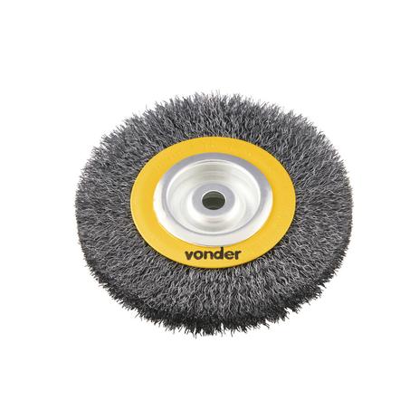 Escova Circular de Aço Torcida Industrial 6” x 1” x 1/2” VONDER Menor preço em Escova Circular de Aço Torcida Industrial 6” x 1” x 1/2” VONDER