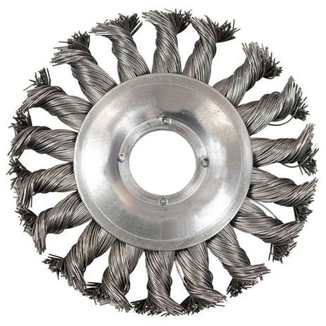 Escova de Aço Carbono Circular Torcida 4 POL 100 MM Rosca M14 MTX Menor preço em Escova de Aço Carbono Circular Torcida 4 POL 100 MM Rosca M14 MTX