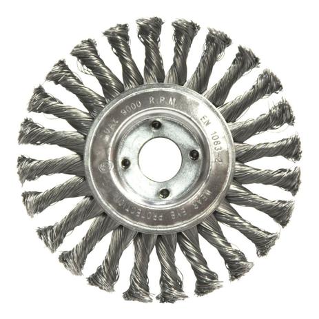 Escova de aço circular torcida 6” x 1/2” - Norton Menor preço em Escova de aço circular torcida 6” x 1/2” - Norton