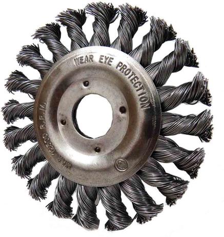 Escova De Aço Circular Trançado Diâmetro 115 Furo 22,2 Mm(E) - Brasfort Menor preço em Escova De Aço Circular Trançado Diâmetro 115 Furo 22,2 Mm(E) - Brasfort