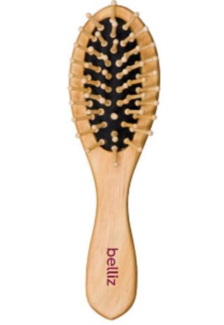 Escova de Ccabelo Wood com Cerdas de Madeira - Belliz Menor preço em Escova de Ccabelo Wood com Cerdas de Madeira - Belliz
