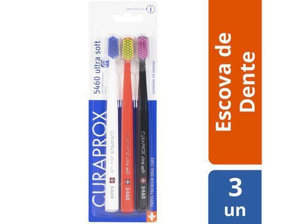 Escova de Dente Curaprox Trio Ultra Soft 5460 Ultra Macia - Cores Sortidas Menor preço em Escova de Dente Curaprox Trio Ultra Soft 5460 Ultra Macia - Cores Sortidas