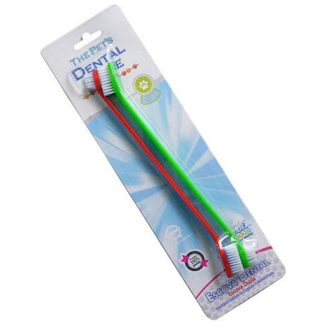 Escova De Dente Para Cachorro Cabo Longo Duplo Dental Care - The pets brasil Menor preço em Escova De Dente Para Cachorro Cabo Longo Duplo Dental Care - The pets brasil