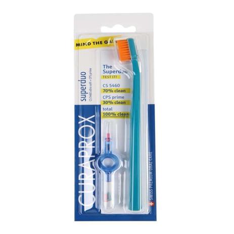 Escova Dental Adulto Super Duo + Interdental - Curaprox Menor preço em Escova Dental Adulto Super Duo + Interdental - Curaprox