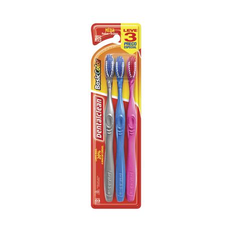 Escova dental basic color dentalclean - dura l3p2 - Dental clean Menor preço em Escova dental basic color dentalclean - dura l3p2 - Dental clean