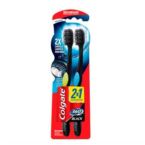 Escova Dental Colgate 360 Black Leve 2 Pague 1 Menor preço em Escova Dental Colgate 360 Black Leve 2 Pague 1