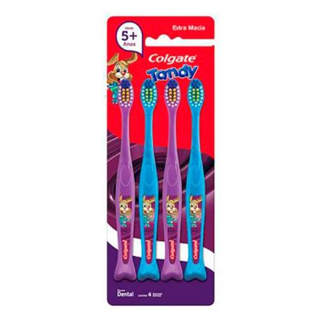 Escova Dental Colgate Tandy Com 4 Unidades Menor preço em Escova Dental Colgate Tandy Com 4 Unidades