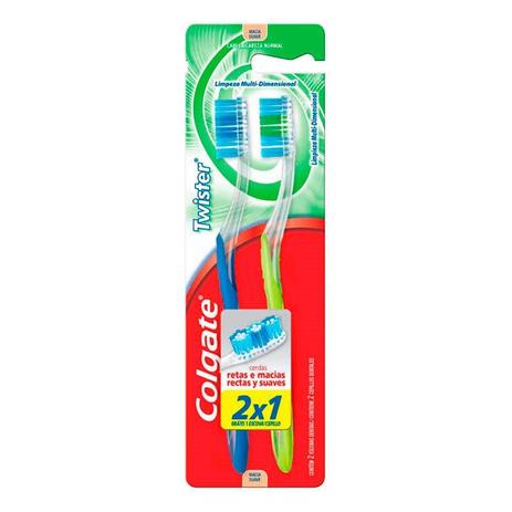 Escova Dental Colgate Twister Macia 2 Unidades Menor preço em Escova Dental Colgate Twister Macia 2 Unidades
