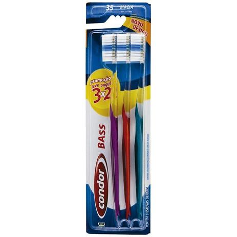 Escova Dental Condor Bass Leve 3 Pague 2 Menor preço em Escova Dental Condor Bass Leve 3 Pague 2