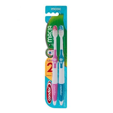 Escova Dental Condor Medic Macia Leve 2 Pague 1 Menor preço em Escova Dental Condor Medic Macia Leve 2 Pague 1
