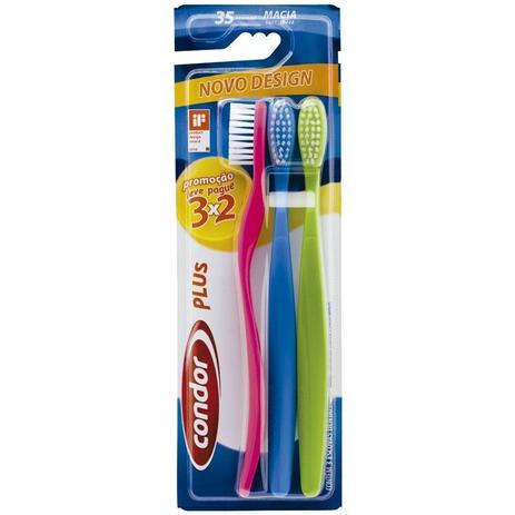 Escova Dental Condor Plus Leve 3 Pague 2 Menor preço em Escova Dental Condor Plus Leve 3 Pague 2