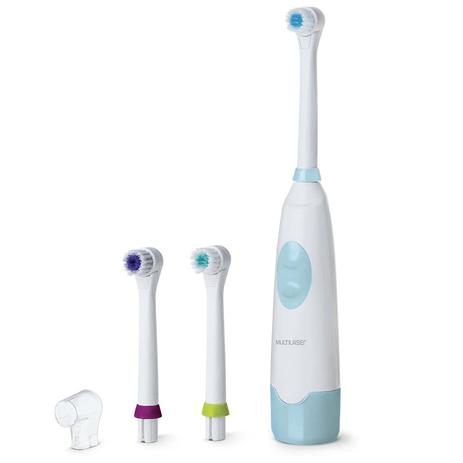 Escova Dental Elétrica Adulto a Pilha Rotacional Super Health - HC086 - Multilaser Menor preço em Escova Dental Elétrica Adulto a Pilha Rotacional Super Health - HC086 - Multilaser