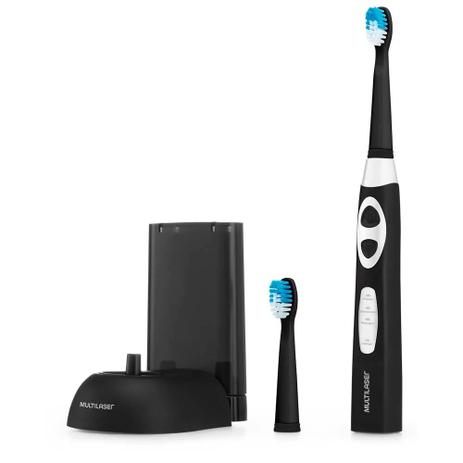 Escova Dental Elétrica Recarregável Ultracare Premium Preta - Multilaser Menor preço em Escova Dental Elétrica Recarregável Ultracare Premium Preta - Multilaser
