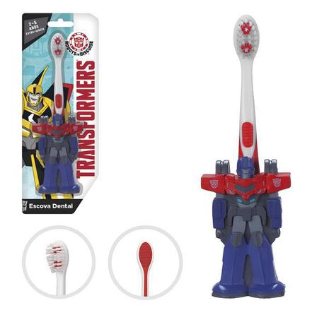 Escova dental Infantil Cerdas Macias Transformers 3D - Optmus Prime - Art Brink Menor preço em Escova dental Infantil Cerdas Macias Transformers 3D - Optmus Prime - Art Brink