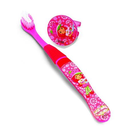 Escova Dental Infantil Com Capa Moranguinho Extra Macia - Frescor Menor preço em Escova Dental Infantil Com Capa Moranguinho Extra Macia - Frescor