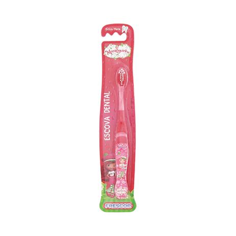 Escova dental infantil frescor 1d moranguinho - extra macia Menor preço em Escova dental infantil frescor 1d moranguinho - extra macia