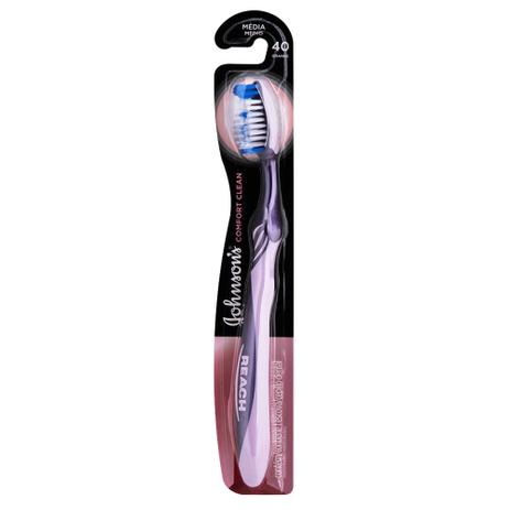 Escova Dental Johnson's Reach Ultra Clean Média Macia Menor preço em Escova Dental Johnson's Reach Ultra Clean Média Macia