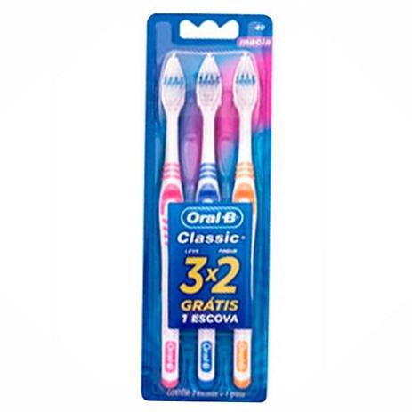 Escova Dental Oral-B Classic Leve 3 pague 2 - Oral -b Menor preço em Escova Dental Oral-B Classic Leve 3 pague 2 - Oral -b