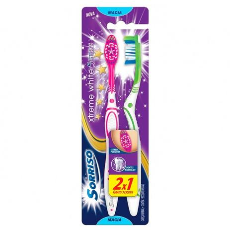 Escova Dental Sorriso Xtreme White 5 Estrelas Leve2 Pague1 Menor preço em Escova Dental Sorriso Xtreme White 5 Estrelas Leve2 Pague1
