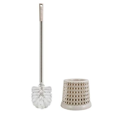 Escova escovinha para vaso sanitário banheiro com suporte redondo e cerdas flexíveis textura rattan - Jacki design Menor preço em Escova escovinha para vaso sanitário banheiro com suporte redondo e cerdas flexíveis textura rattan - Jacki design