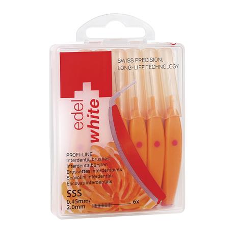 Escova Interdental Edel White Profissional ID6 SSS 045mm Menor preço em Escova Interdental Edel White Profissional ID6 SSS 045mm