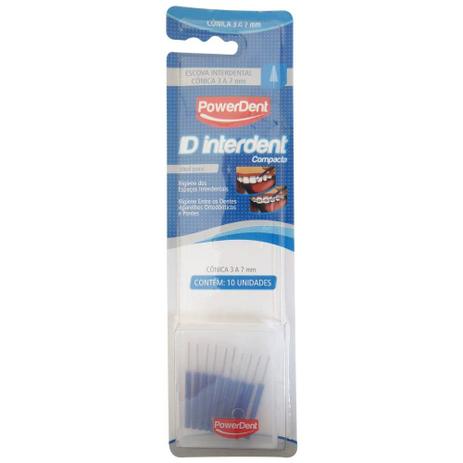 Escova Interdental Powerdent Refil Cônico 3 A 7mm - 10 Unidades Menor preço em Escova Interdental Powerdent Refil Cônico 3 A 7mm - 10 Unidades