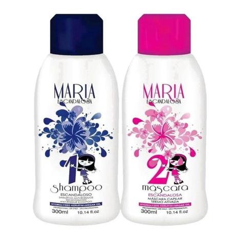 Escova Progressiva Redutora de Volume 2x300ml - Maria Escandalosa Menor preço em Escova Progressiva Redutora de Volume 2x300ml - Maria Escandalosa