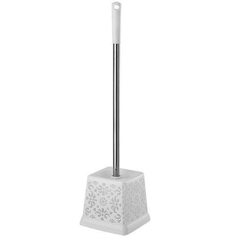Escova sanitaria com suporte quadrado de plastico vazado branca cabo inox 52x13cm - WESTERN é boa?