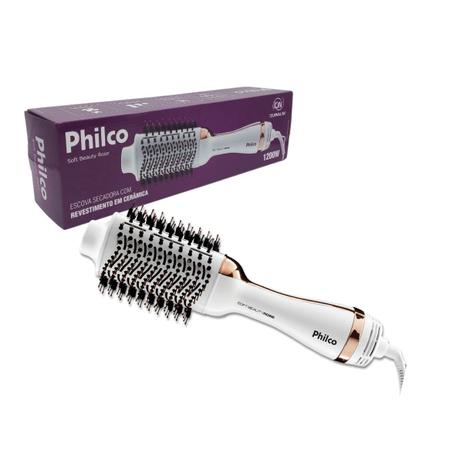 Escova Secadora Philco Soft Beauty Rose 1200w 127v Ceramica Pec09rg Secador E Modelador De Cabelo Magazine Luiza