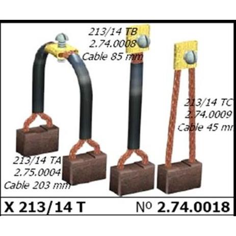 ESCOVA WAPSA / BOSCH 8,8x19,05x22 12V PARTIDA 9000453020, 000453033, 000453034, 000453039 - Schunk Menor preço em ESCOVA WAPSA / BOSCH 8,8x19,05x22 12V PARTIDA 9000453020, 000453033, 000453034, 000453039 - Schunk