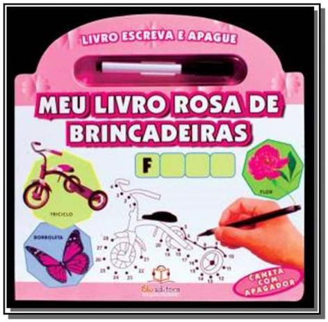 Escreva e apague -meu livro rosa de brincadeiras - Blu editora Menor preço em Escreva e apague -meu livro rosa de brincadeiras - Blu editora