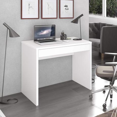 Escrivaninha 1 Gaveta 90 cm Versatile Casa D Branco Menor preço em Escrivaninha 1 Gaveta 90 cm Versatile Casa D Branco