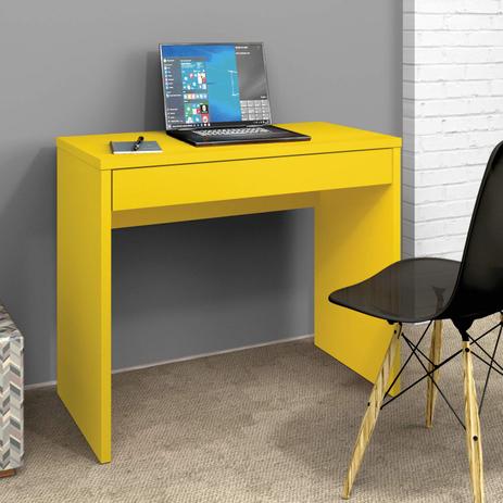 Escrivaninha 1 Gaveta Slim Zanzini Amarelo Menor preço em Escrivaninha 1 Gaveta Slim Zanzini Amarelo