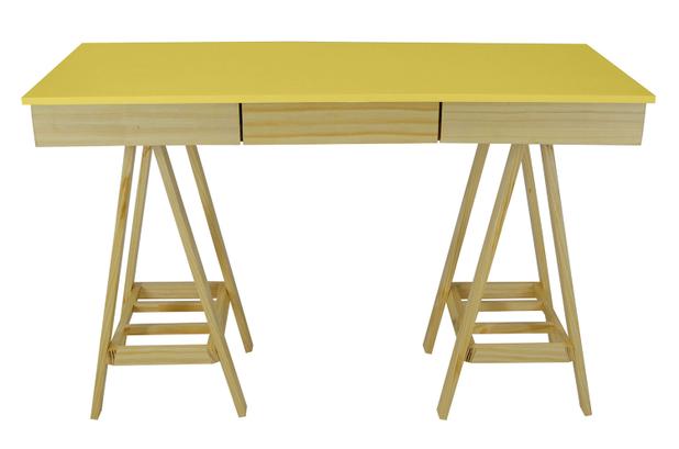 Escrivaninha Cavalete Mesa Com Gaveta Aparador Madeira MDF - Móveis Bolzan é boa?