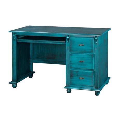 Escrivaninha com 3 Gavetas e Nicho Azul Pasta - Wood prime - my é boa?