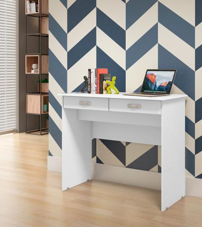 Escrivaninha Mesa Computador Quarto Escritorio Ej 2 gavetas - Ej Moveis é boa?