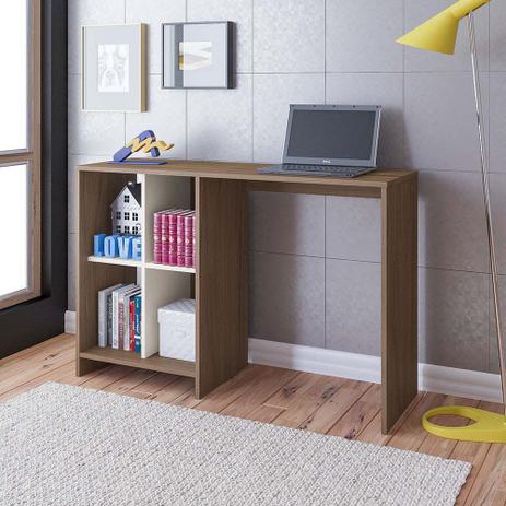 Escrivaninha / Mesa para Notebook Matrix Amêndoa com Off White e 4 Nichos - Artely é ruim? Escrivaninha / Mesa para Notebook Matrix Amêndoa com Off White e 4 Nichos - Artely é boa?