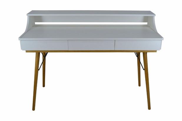 Escrivaninha Penteadeira com Passa Fio Mesa Retrô Madeira Mdf - Móveis Bolzan Menor preço em Escrivaninha Penteadeira com Passa Fio Mesa Retrô Madeira Mdf - Móveis Bolzan