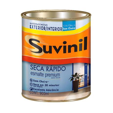 Esmalte Seca Rápido base água brilhante 900ml gelo Suvinil Menor preço em Esmalte Seca Rápido base água brilhante 900ml gelo Suvinil