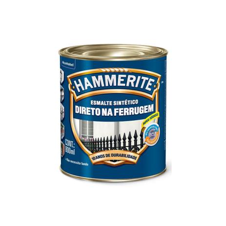 Esmalte Sintético Brilhante Prata Anti-Ferrugem 800ml - Hammerite Menor preço em Esmalte Sintético Brilhante Prata Anti-Ferrugem 800ml - Hammerite
